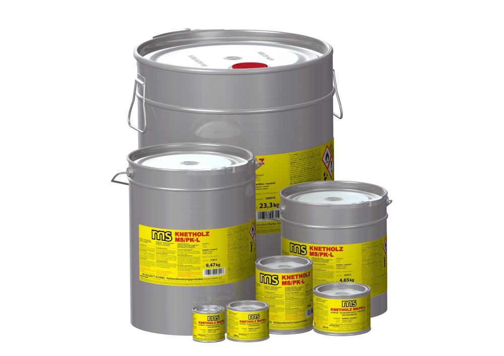 einkomponentiger Holzkitt auf L&ouml;sungsmittelbasis f&uuml;r Innen- und Au&szlig;enbereich